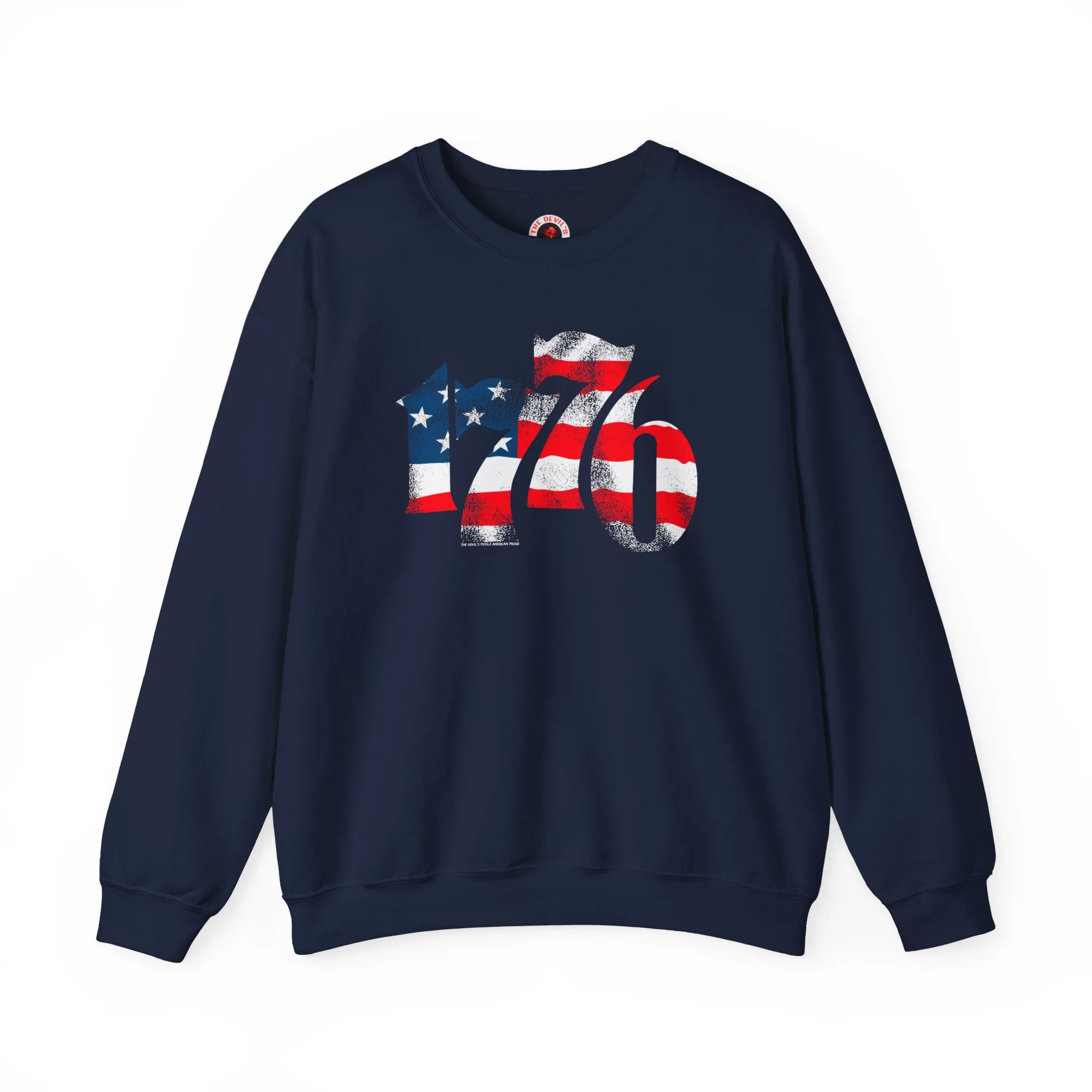 1776 American Flag Crewneck Sweatshirt