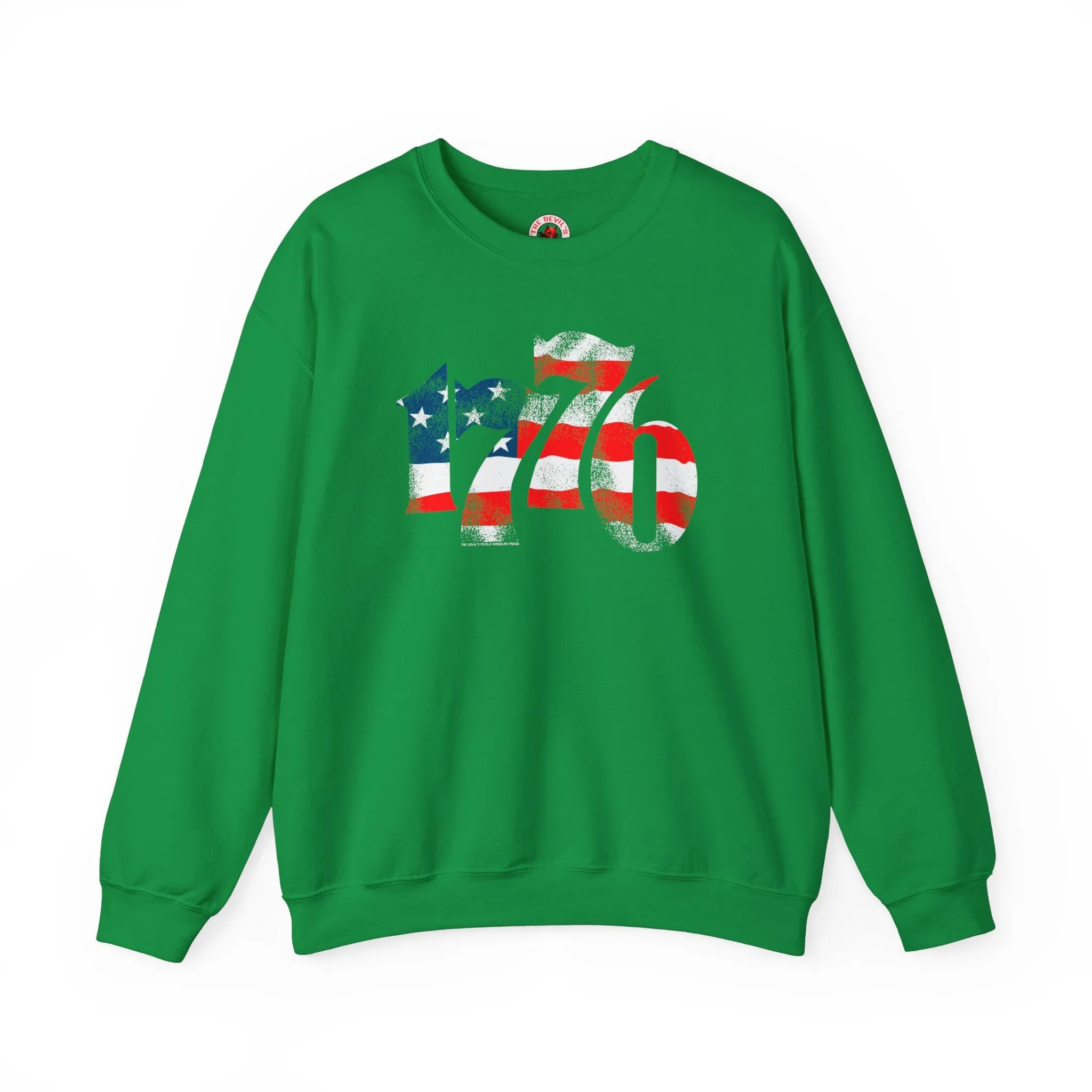 1776 American Flag Crewneck Sweatshirt