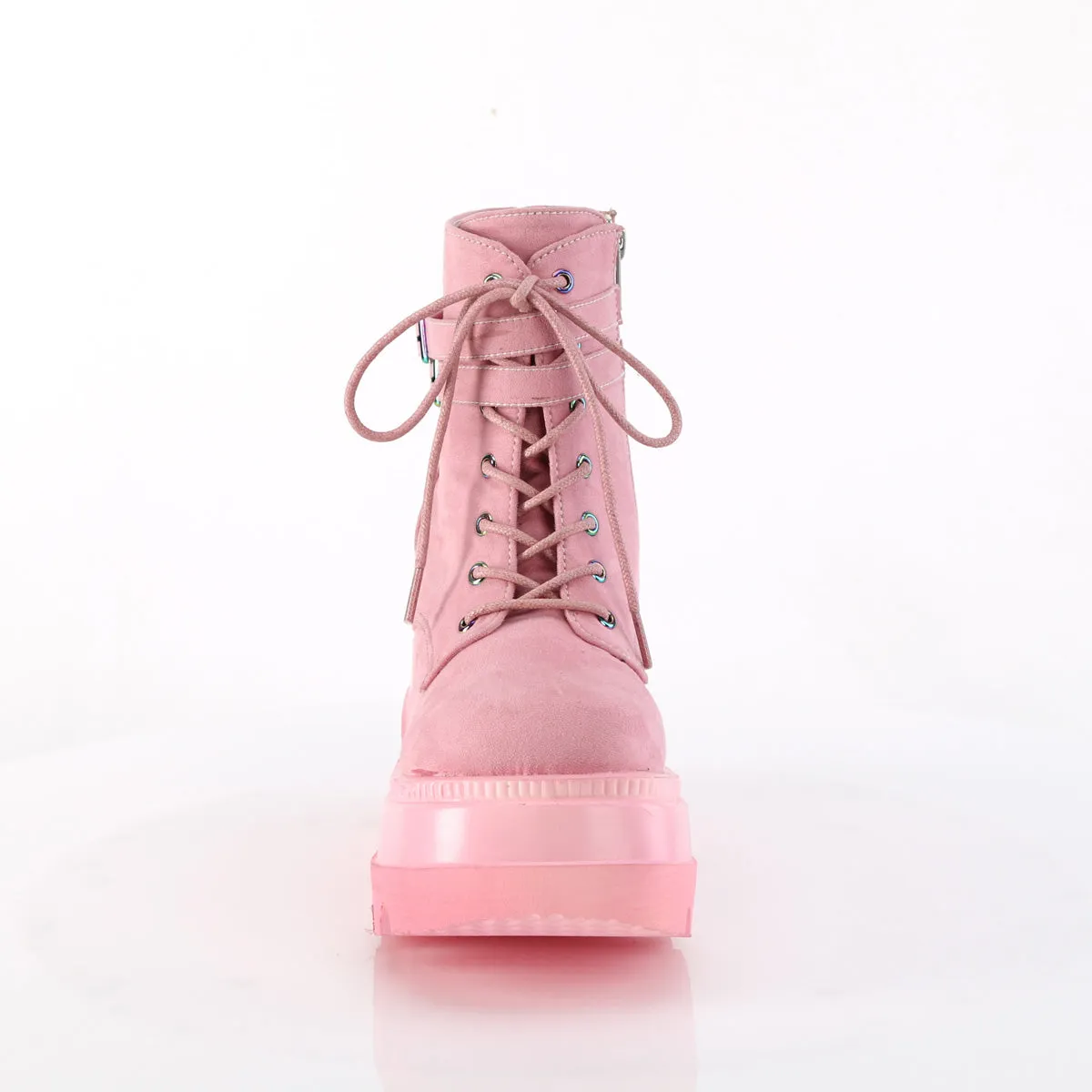 4 Inch Platform SHAKER-52 Baby Pink Suede