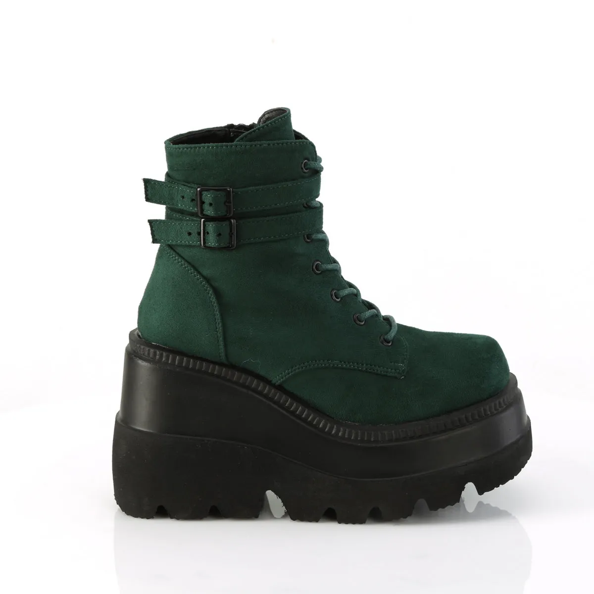 4 Inch Platform SHAKER-52 Emerald Suede