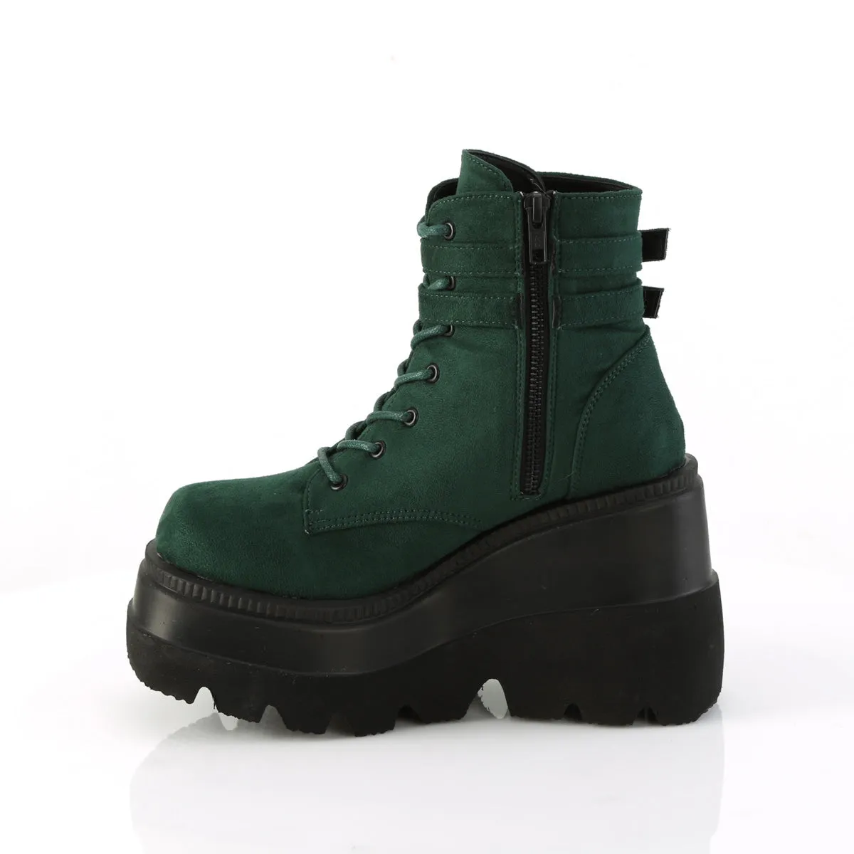 4 Inch Platform SHAKER-52 Emerald Suede