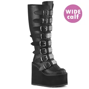 5 Inch Platform SWING-815WC Black Pu