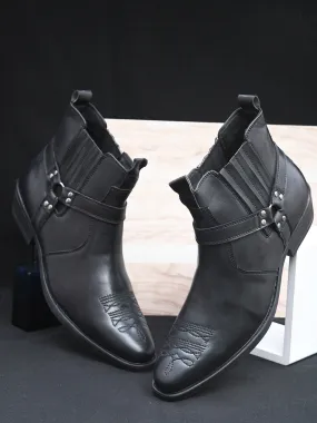 Andi Black Western Boots