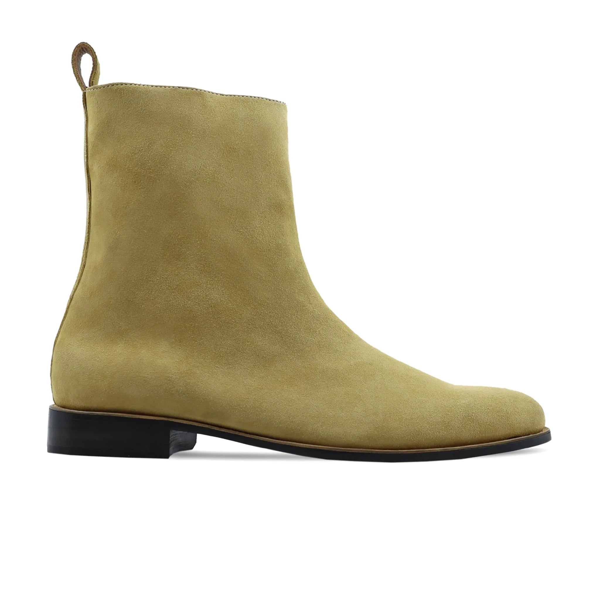 Aven - Men's Camel Kid Suede Chelsea Boot