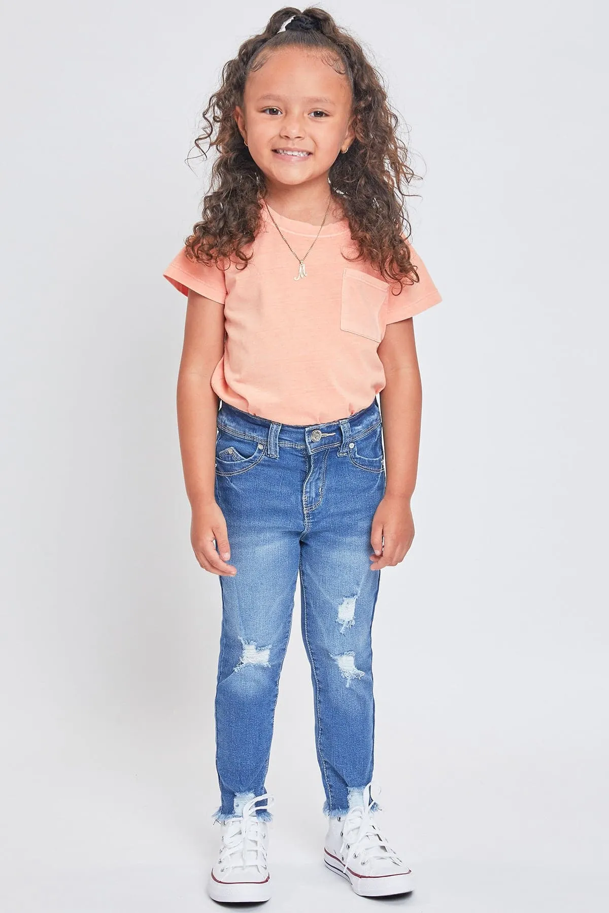 Baby Girls Sustainable WannaBettaFit Fray Hem Jeans