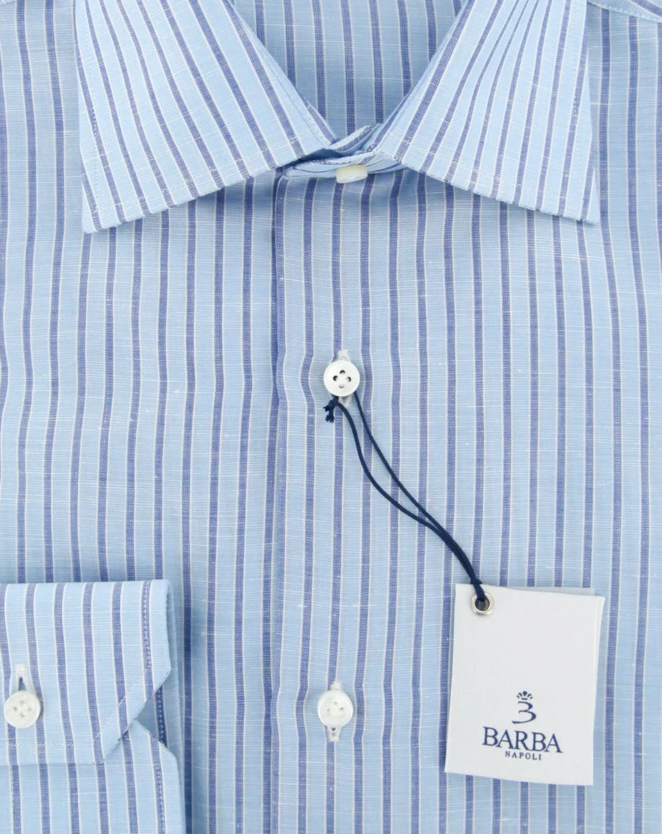 Barba Napoli Light Blue Shirt - Slim