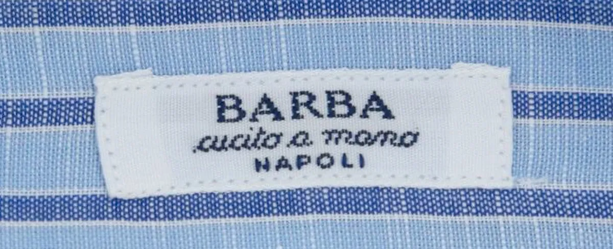 Barba Napoli Light Blue Shirt - Slim