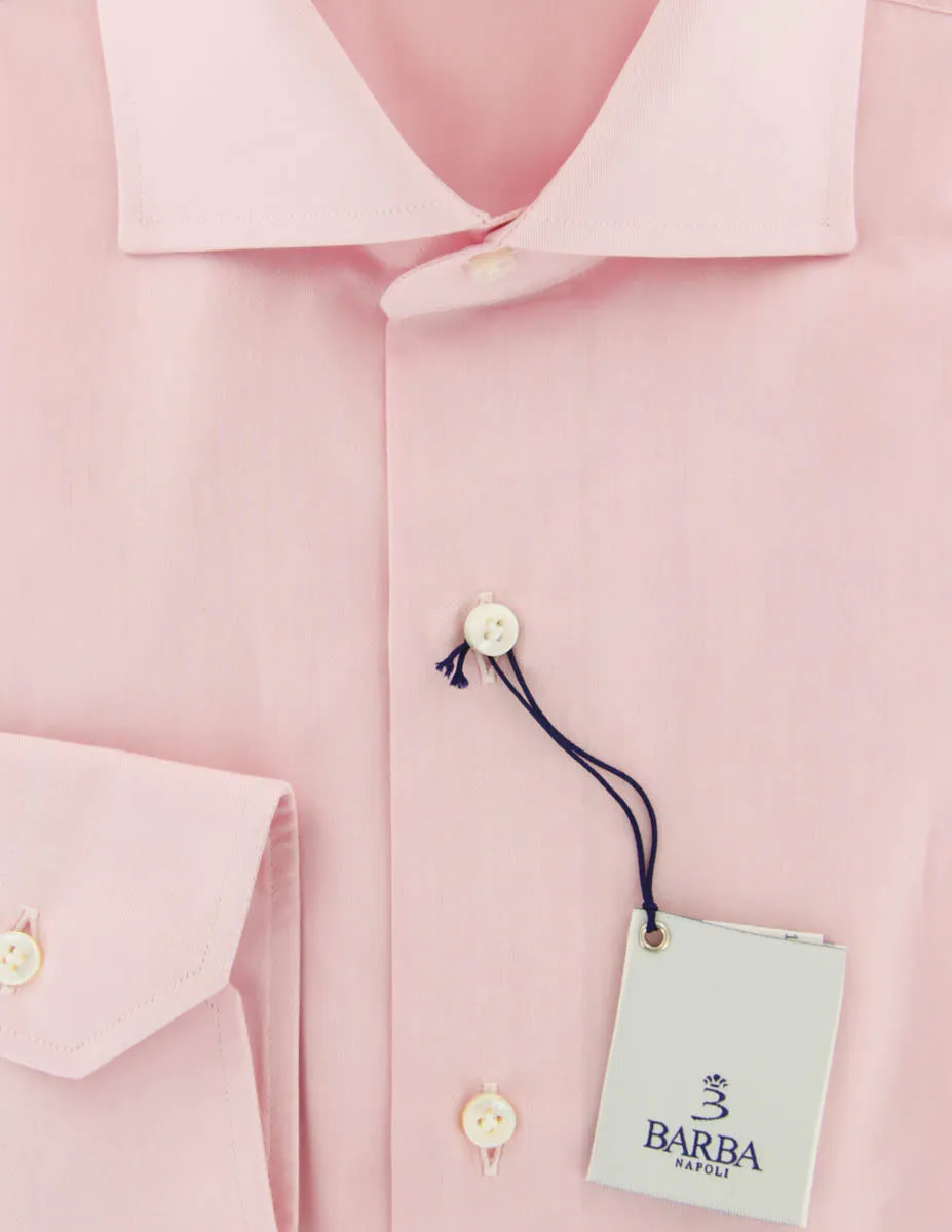 Barba Napoli Pink Shirt - Extra Slim