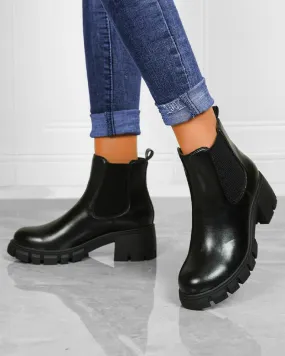 Black Chelsea boots