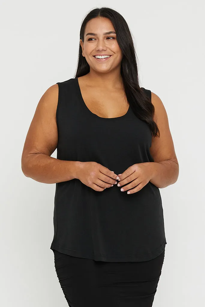 Classic Scoop Tank - Black