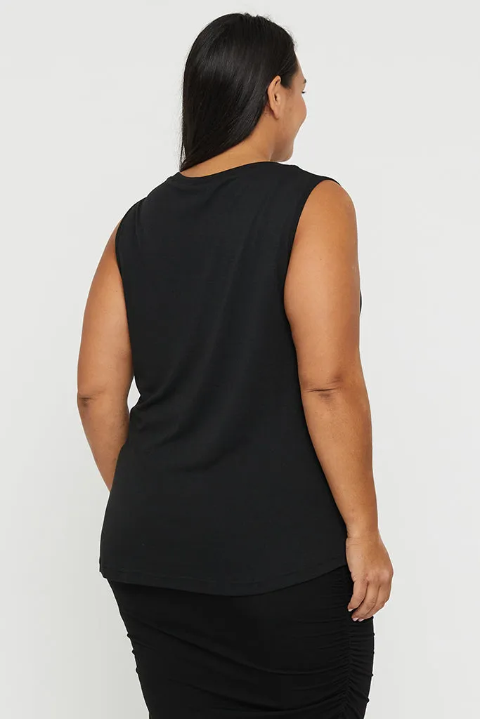 Classic Scoop Tank - Black