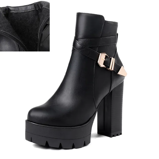 Cool Sexy Platform women's  Ankle Boots