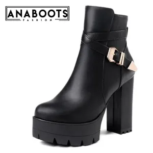 Cool Sexy Platform women's  Ankle Boots