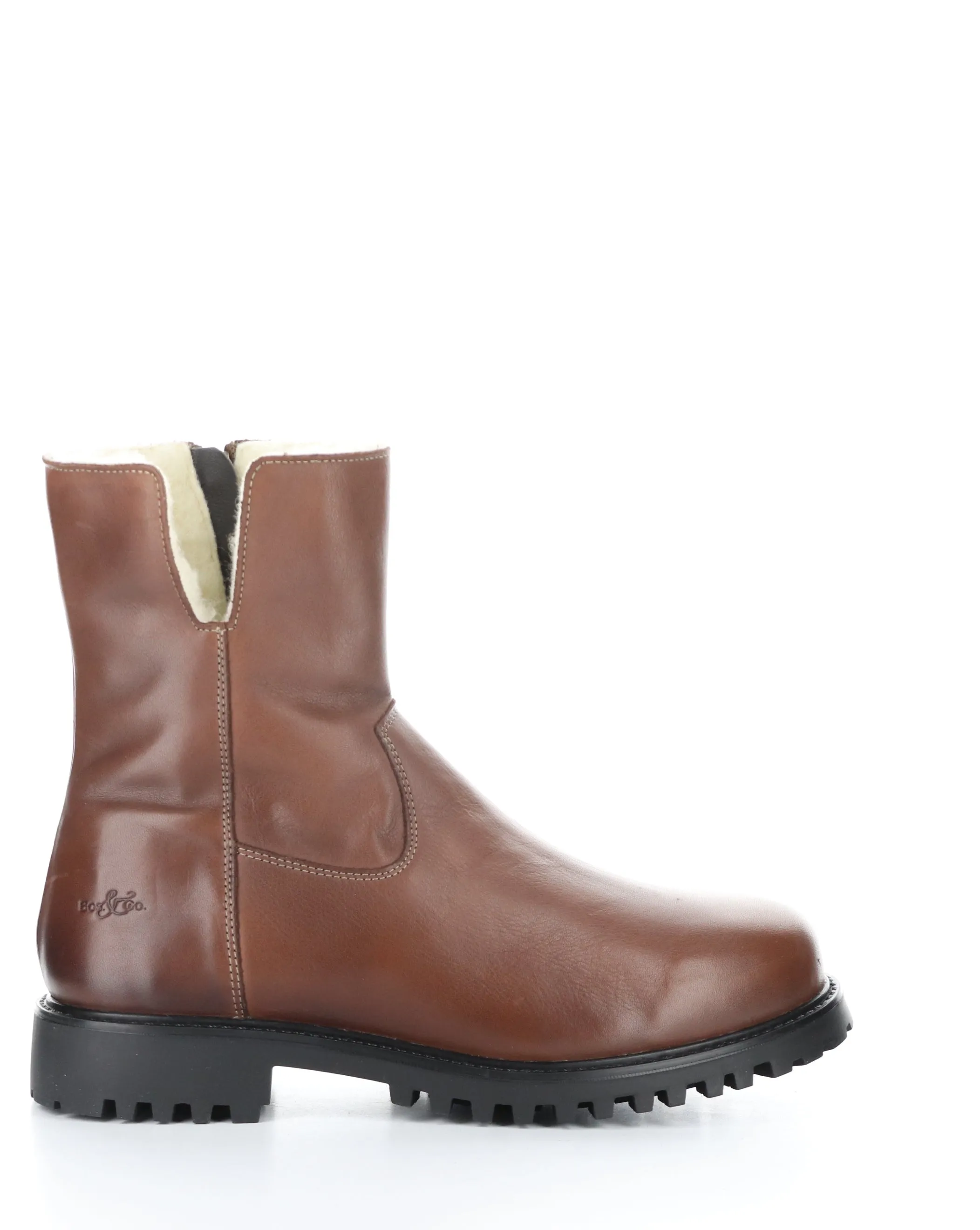 DEREK COFFEE Round Toe Boots