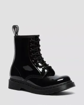 Dr Martens UNISEX 1460 MONO PATENT LEATHER ANKLE BOOTS (BLACK PATENT LAMPER)