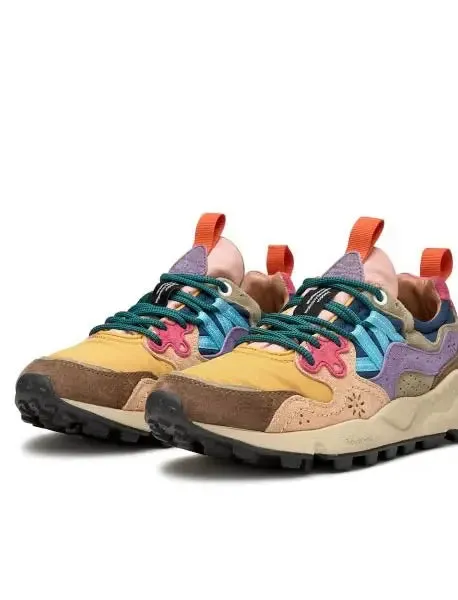 Flower Mountain Womens Yamano 3 Trainers Beige / Orca / Sage