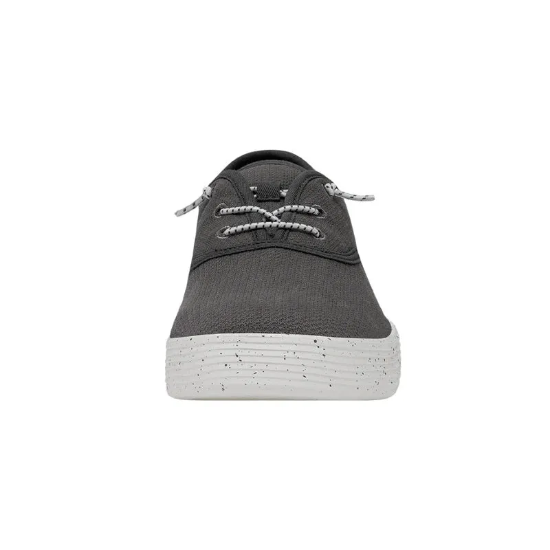 Hey Dude Mens Conway Sport Mesh Sneakers in Charcoal Gray - Lightweight and Breathable Footwear for Active Lifestyle