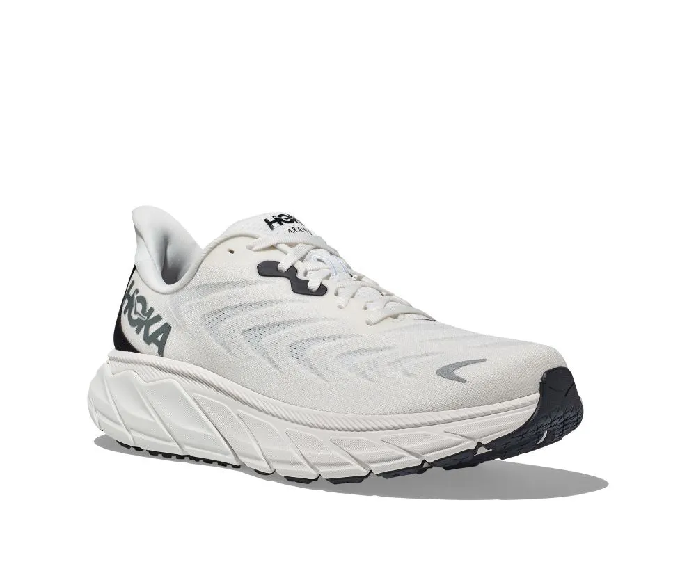 'HOKA' Men's Arahi 6 - Blanc De Blanc / Steel Wool (Wide)