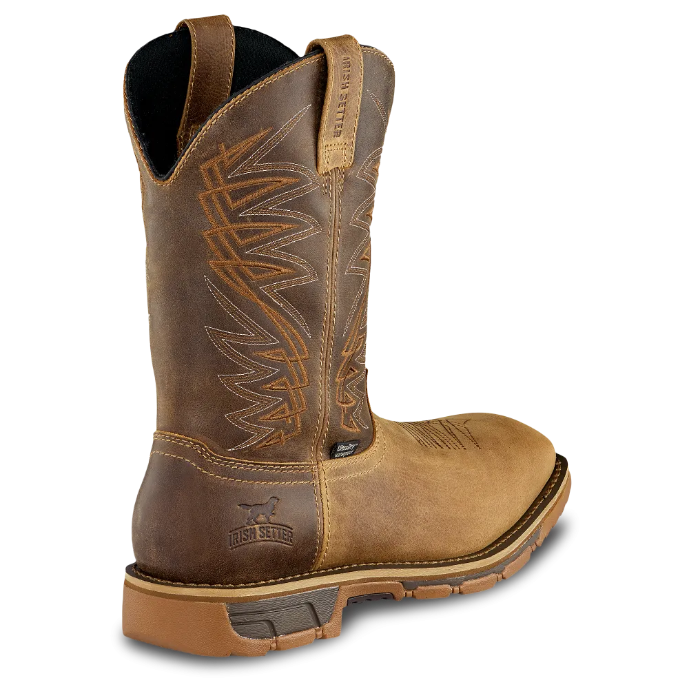 'Irish Setter' Men's 11" Marshall EH WP Pull On Soft Toe - Tan / Brown