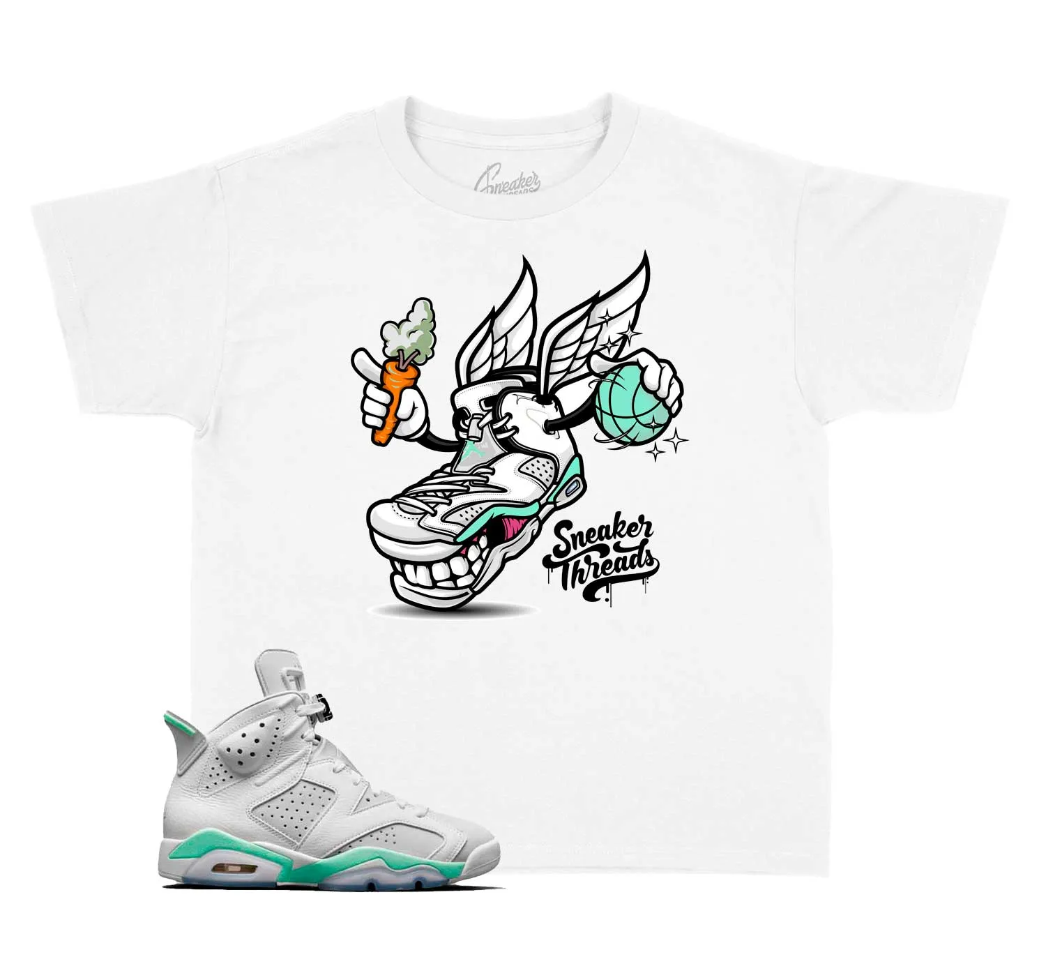 Kids - Mint Foam 6 Fly Kicks Shirt