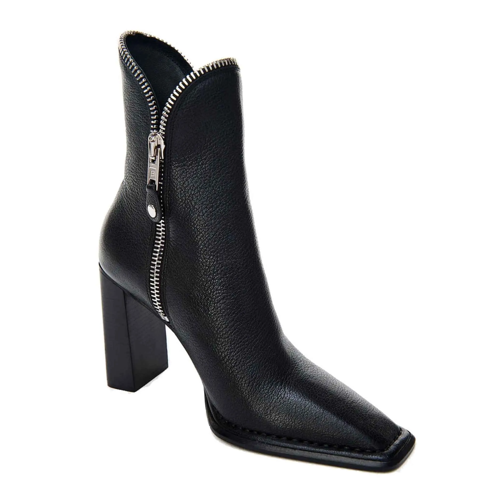 Lane Boots 100 Grained, Black/Rhodium