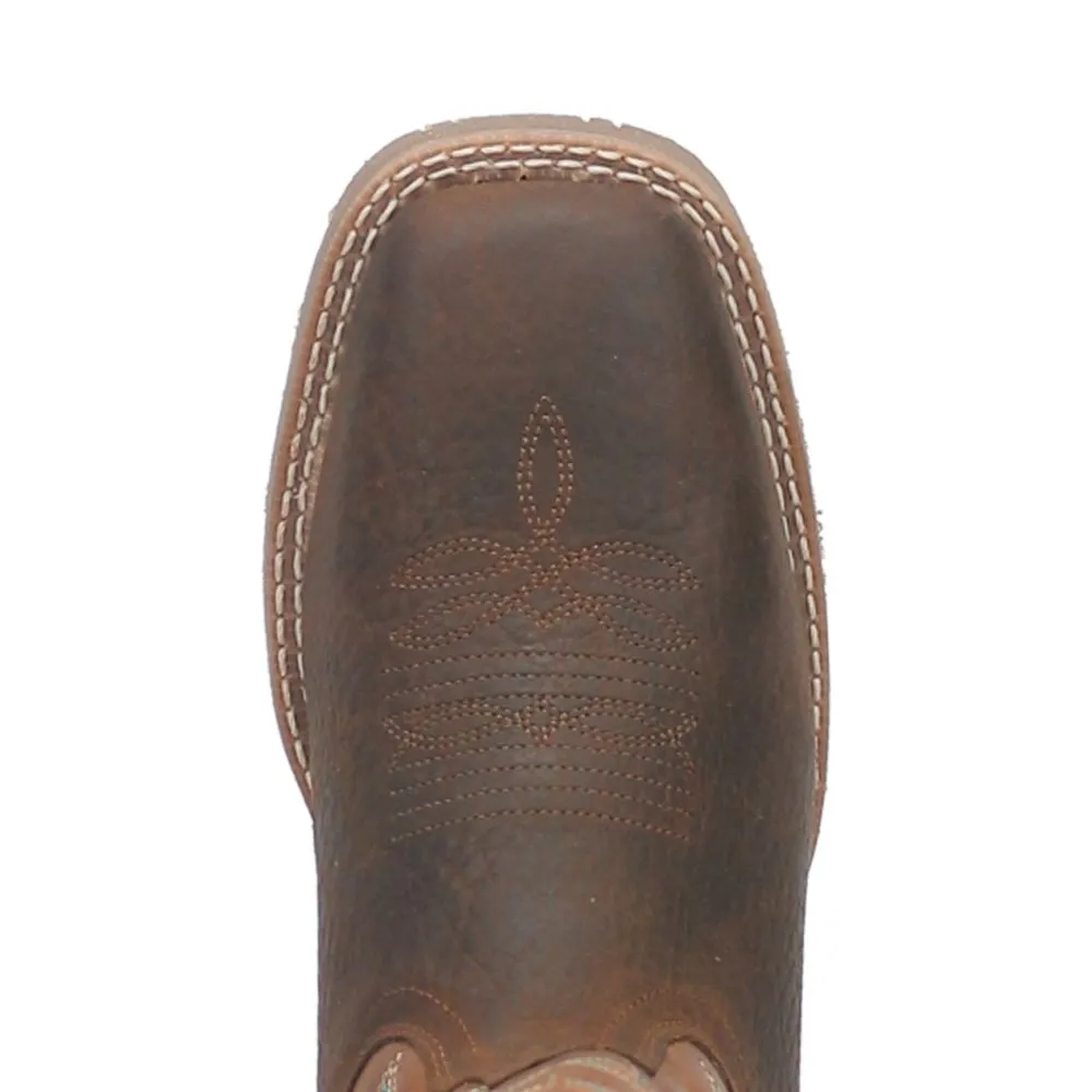 'Laredo' Men's 13" Odie Western Square Toe - Dark Brown