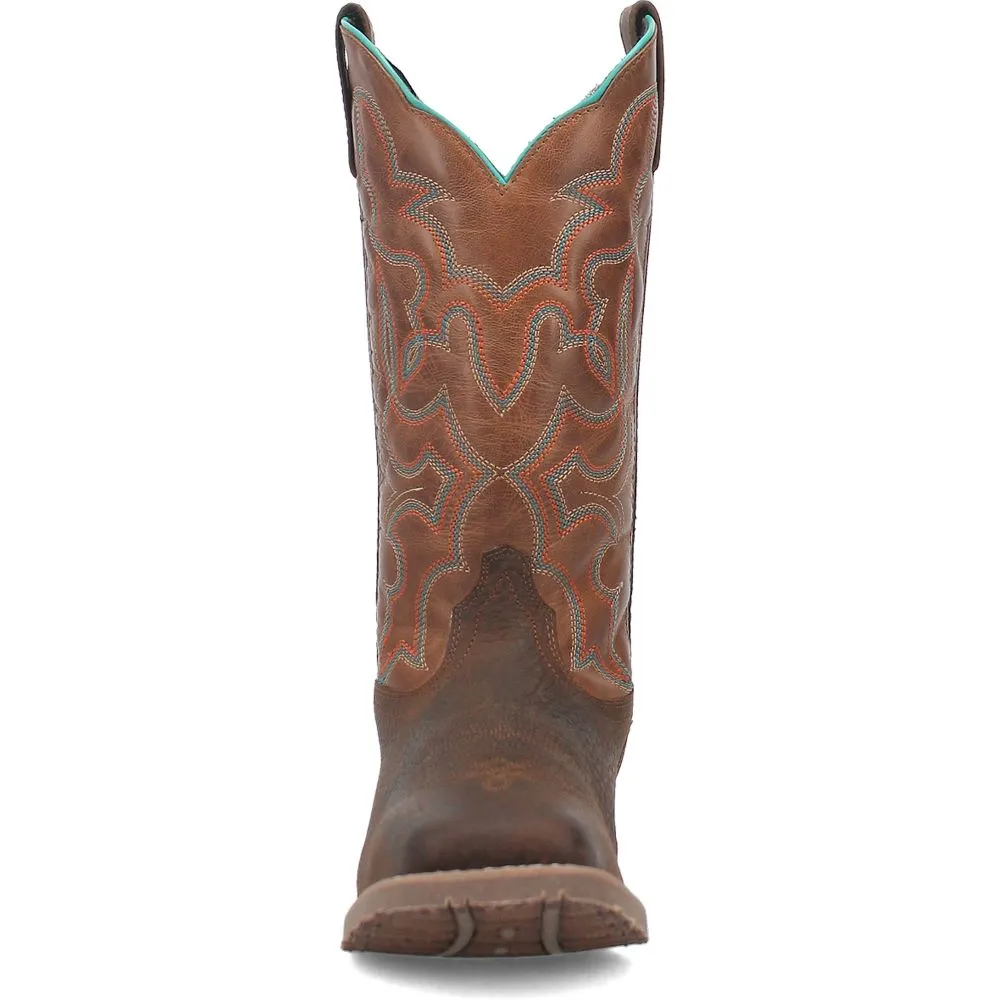 'Laredo' Men's 13" Odie Western Square Toe - Dark Brown