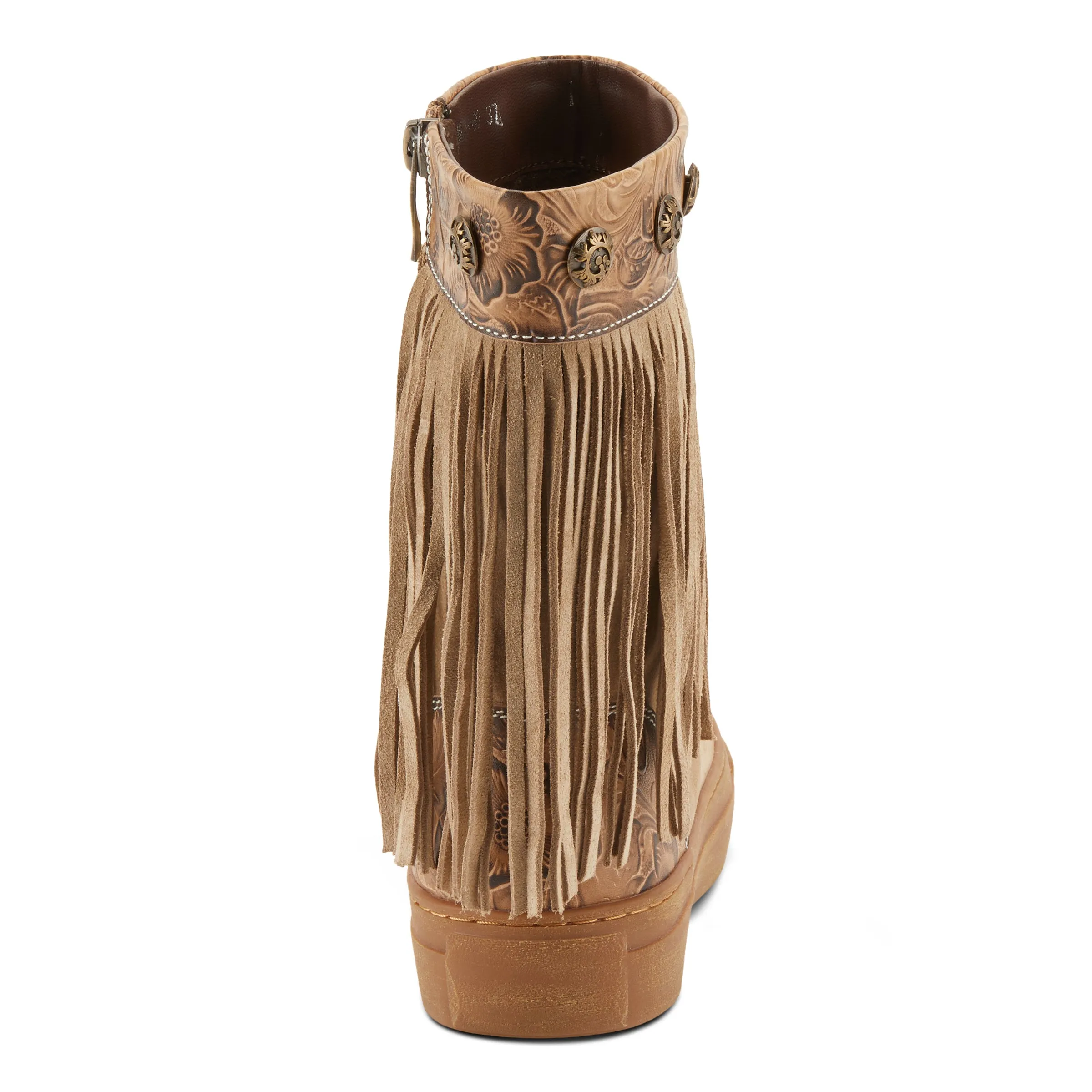 L'ARTISTE FRINGELY WESTERN MID CALF BOOTIE