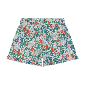 Lee Lee Ruffle Shorts Green Floral