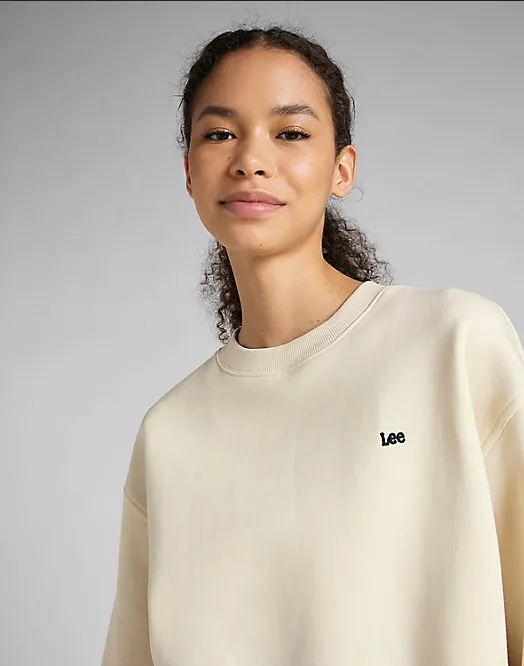 Lee Women's crewneck Sweatshirt L53LLJDN ecru 