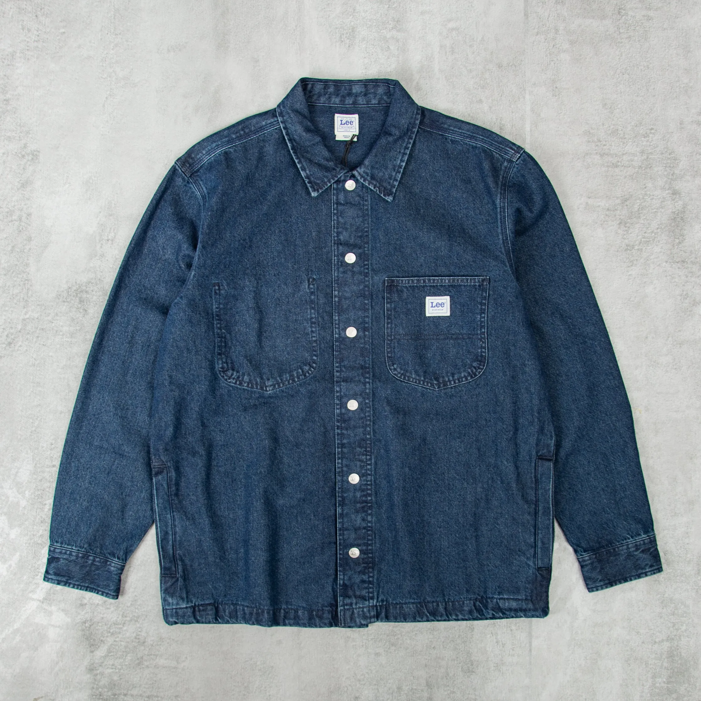 Lee Workwear Overshirt - Mid Denim