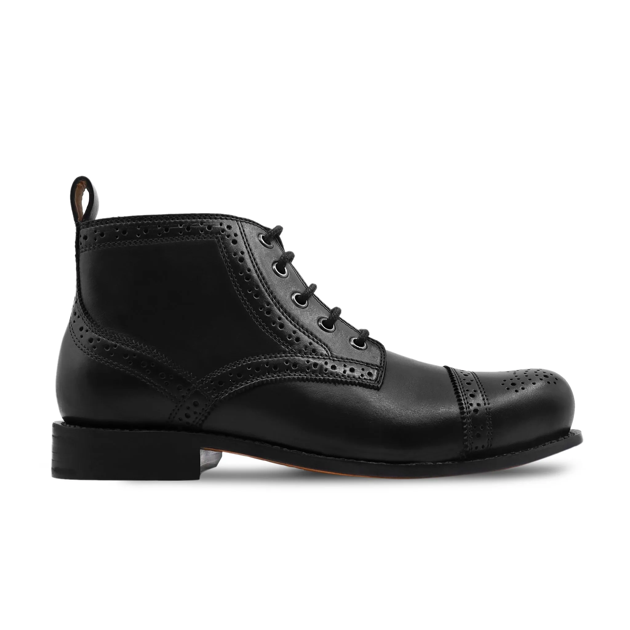 Macon - Men's Black Calf Leather Boot