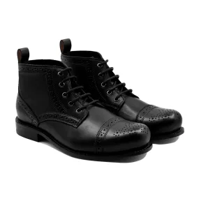 Macon - Men's Black Calf Leather Boot