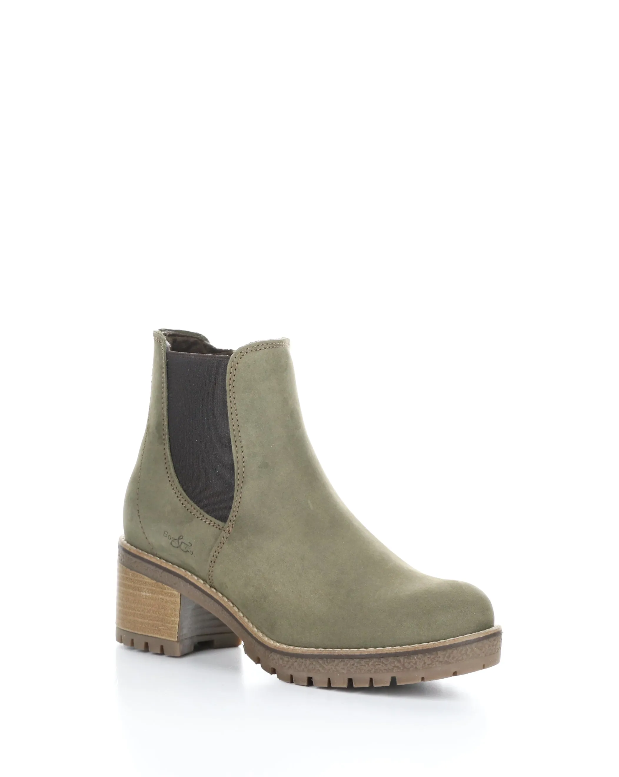 MASS SAGE/DK BROWN Elasticated Boots