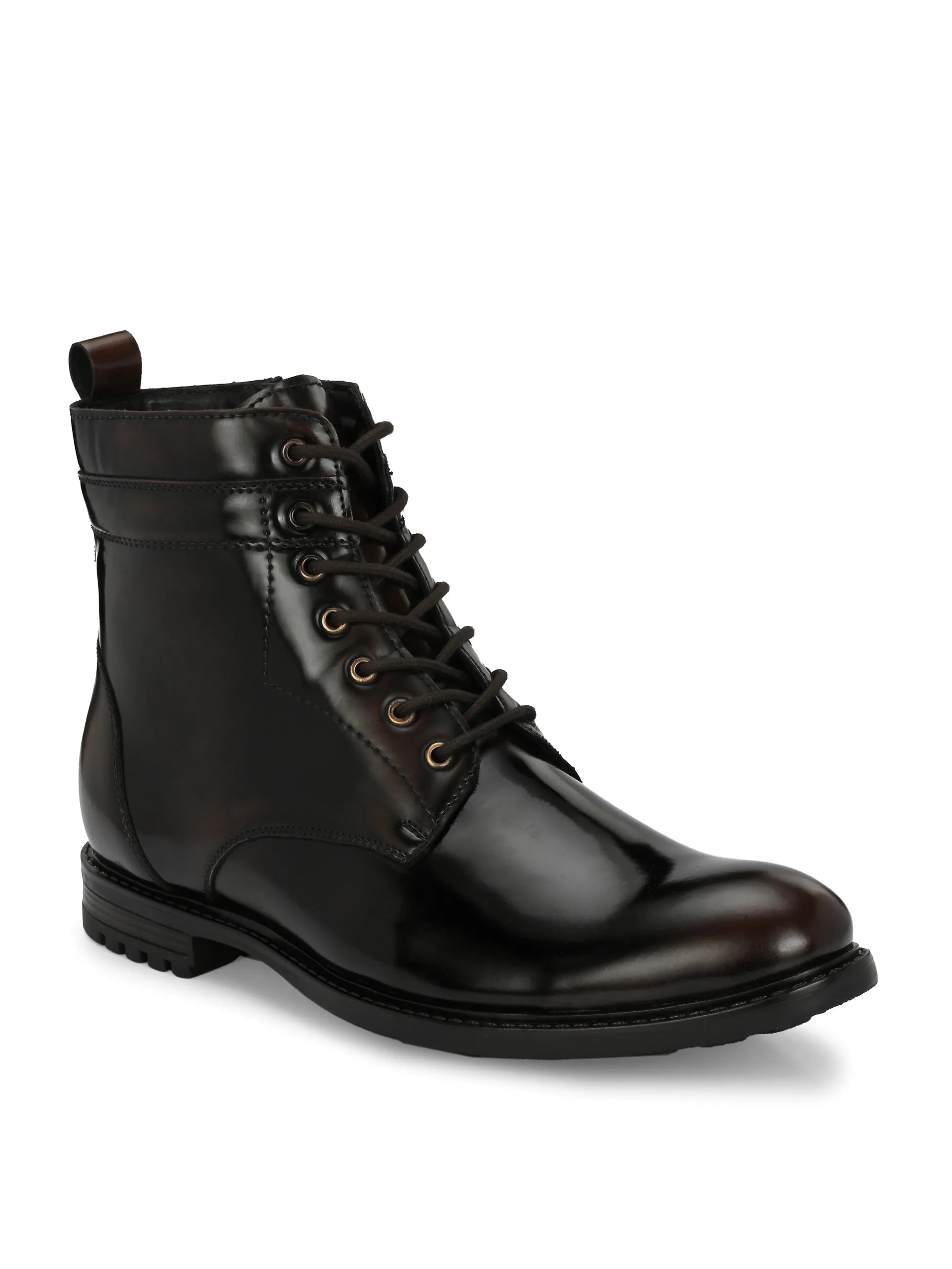 Mentor Black Patent Boots