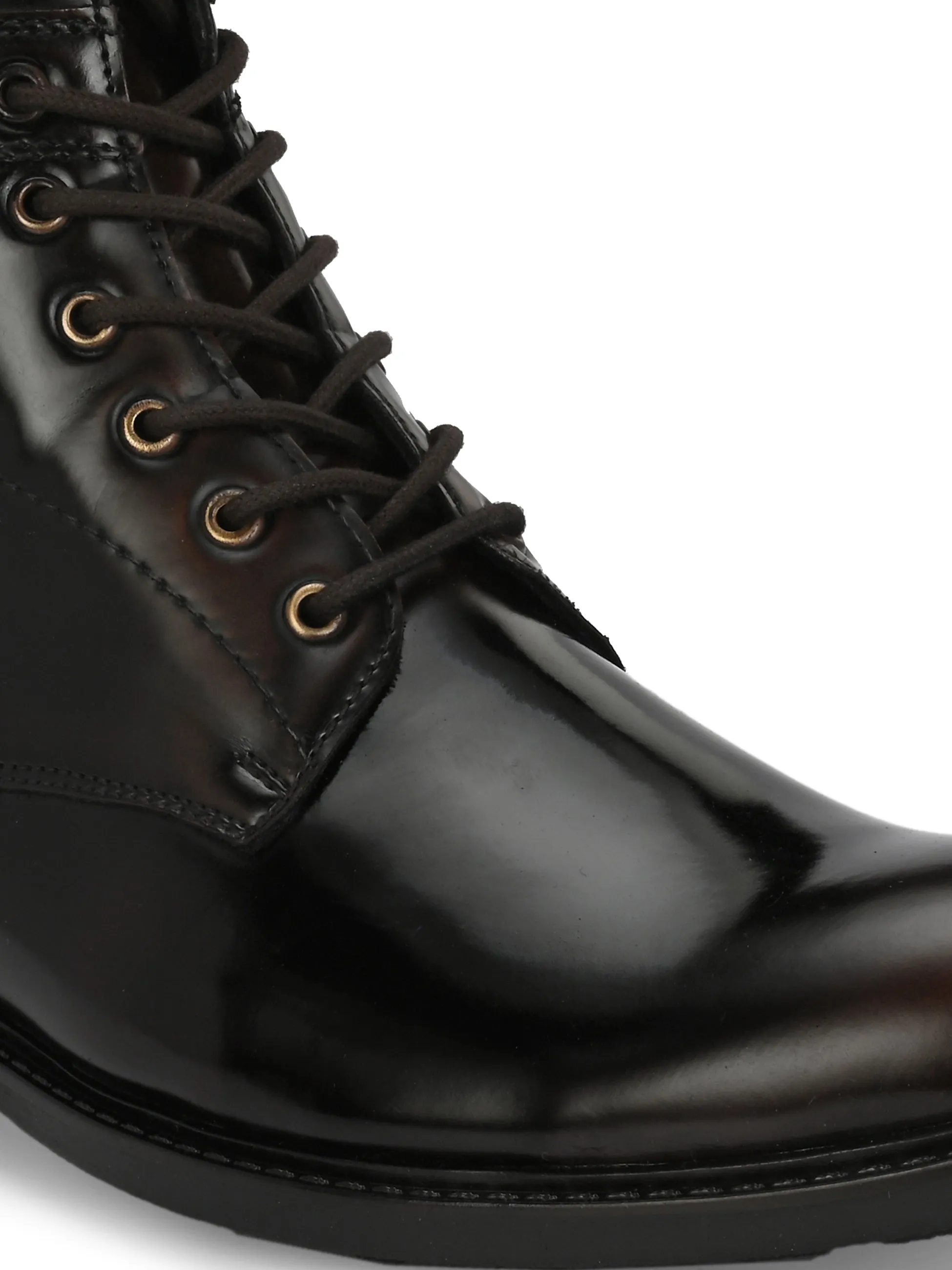 Mentor Black Patent Boots