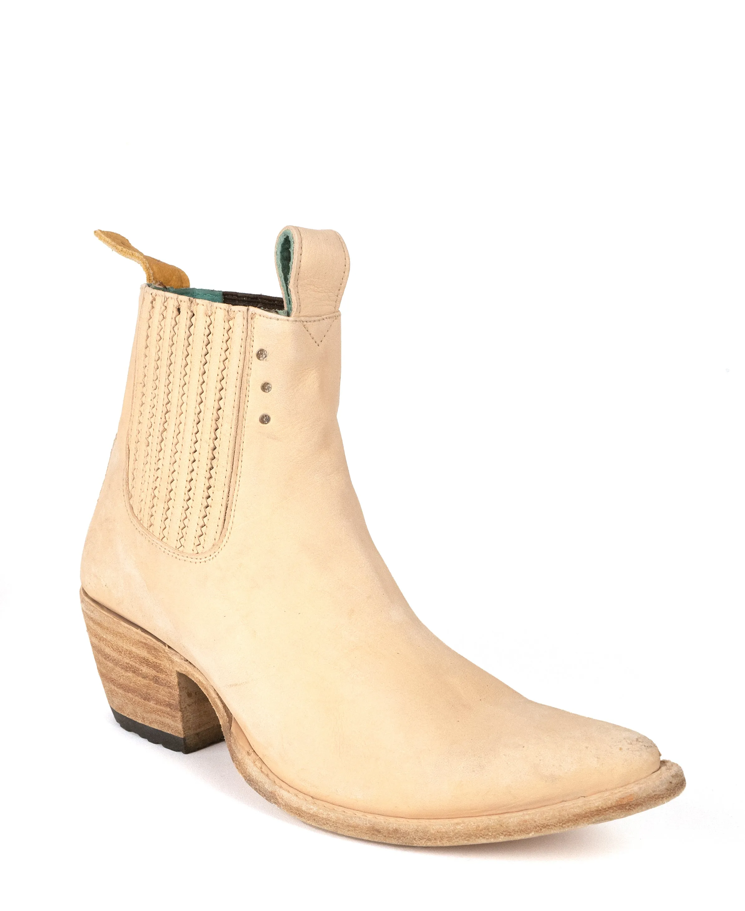 No.1001 FREEWAY chelsea boot Natural Playa veg tanned leather MEN