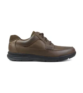 'Nunn Bush' Men's Cam Moc Toe Oxford - Brown Crazy Horse