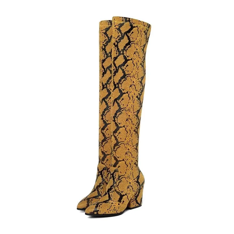 Oyu Snakeskin Boots