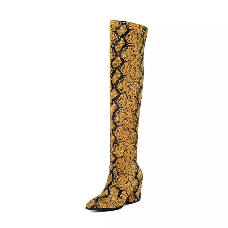 Oyu Snakeskin Boots