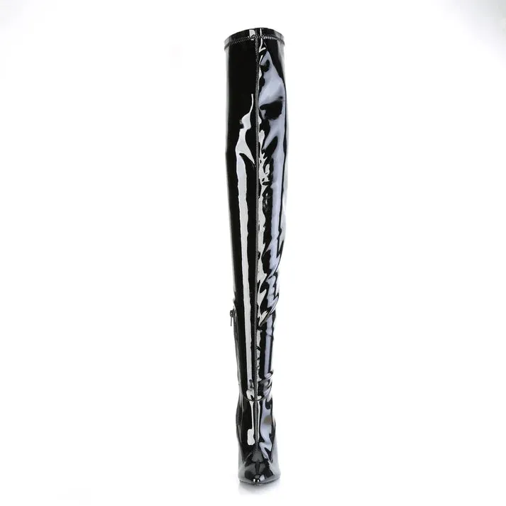 Pleaser Seduce-4000SLT-Black-Size 7-Clearance