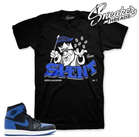 Retro 1 Royal Money Well Spent Shirt