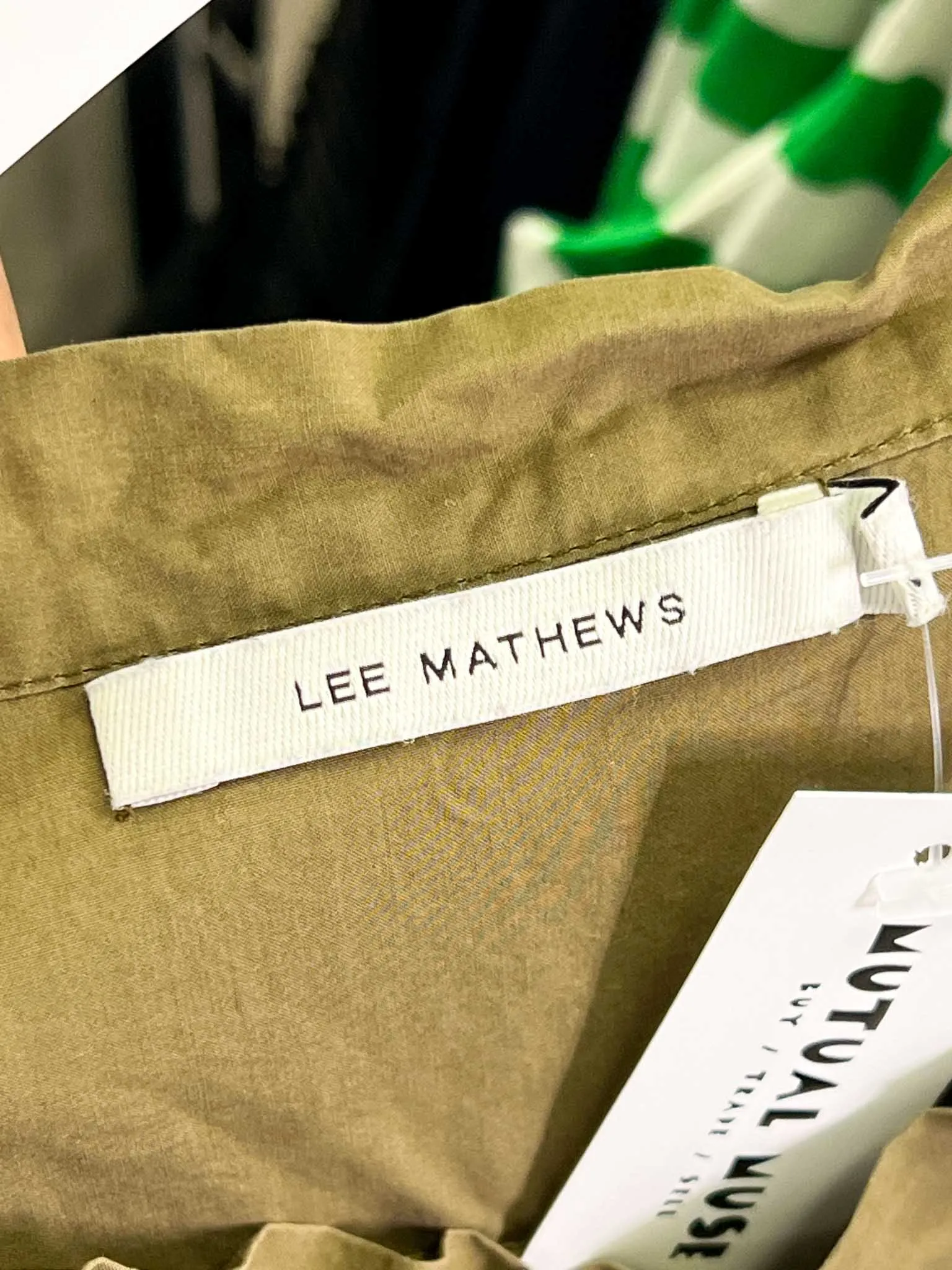 Size 14 (4) - Lee Mathews Khaki Cotton Dress