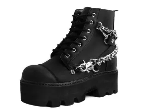 TUK A9752 Black 7-Eye Chain & Strap Dino Lug Boot