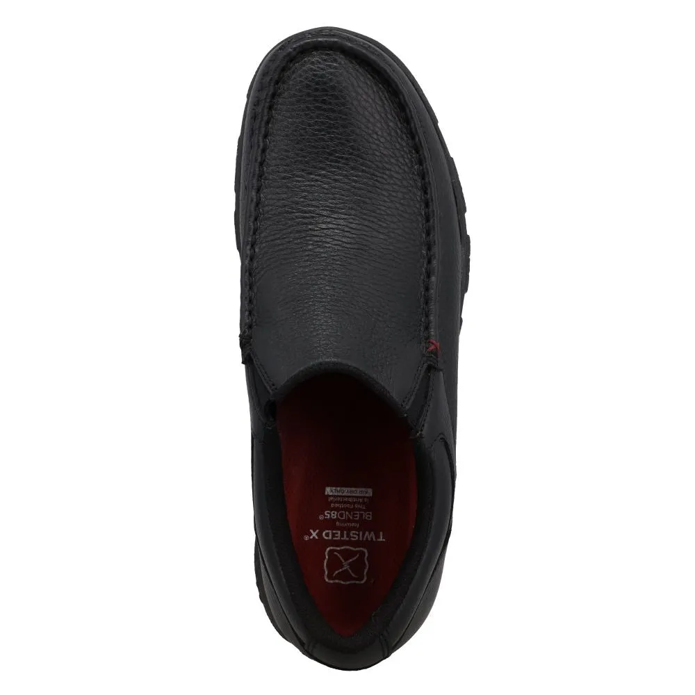 'Twisted X' Men's Cellstretch Slip On Driving Moc - Black