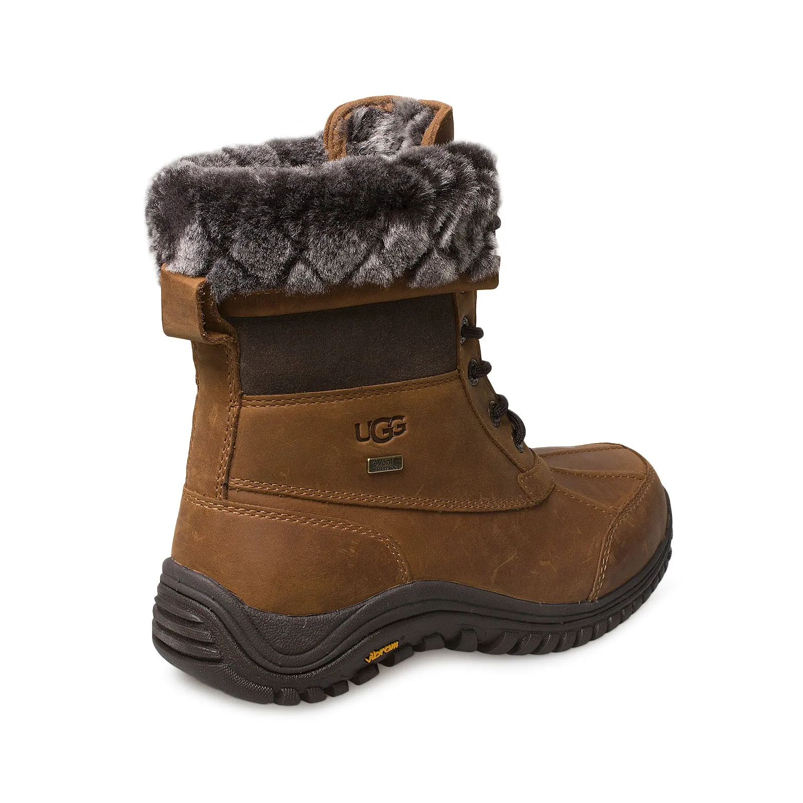 Womens UGG Adirondack II Luxe Quilted Boots in Friar Brown