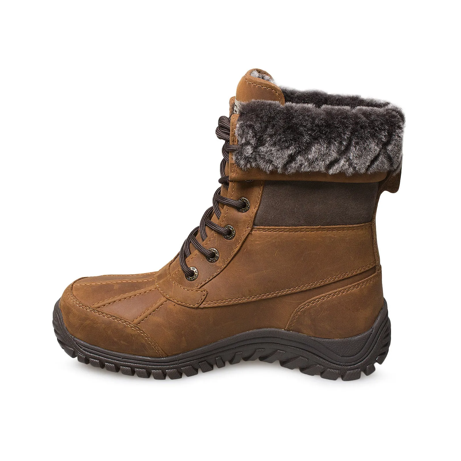 Womens UGG Adirondack II Luxe Quilted Boots in Friar Brown