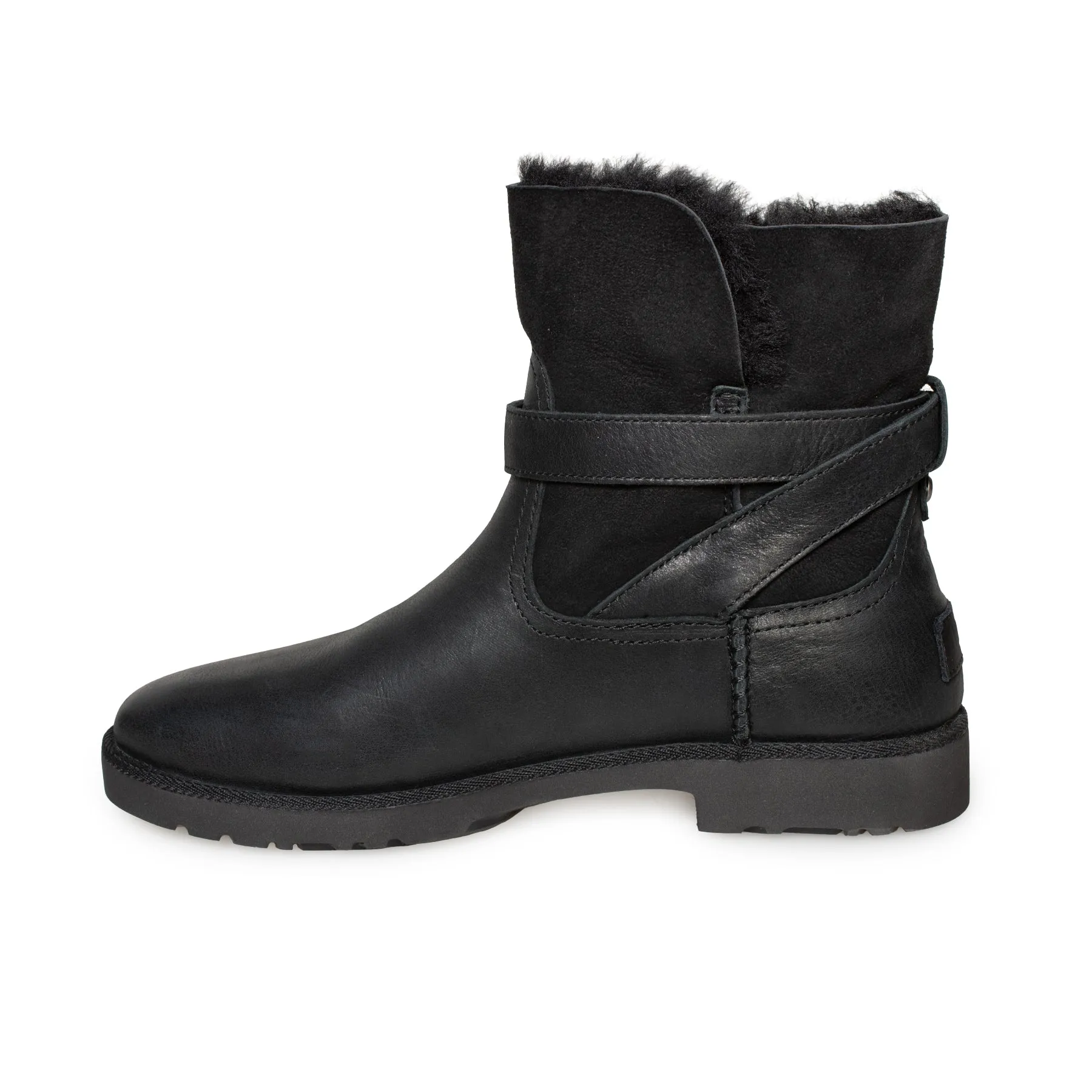 UGG Romely Buckle Black Boots - Women's