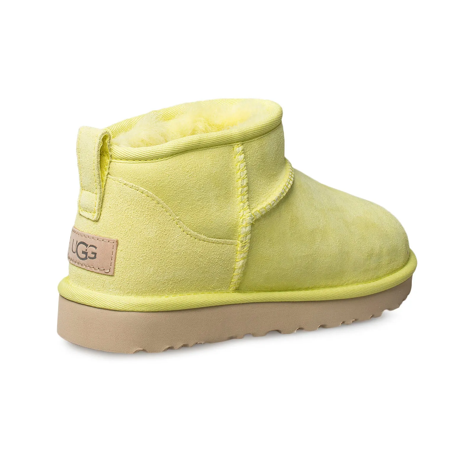 UGG Womens Ultra Mini Pollen Yellow Boots - Stylish and Cozy Footwear