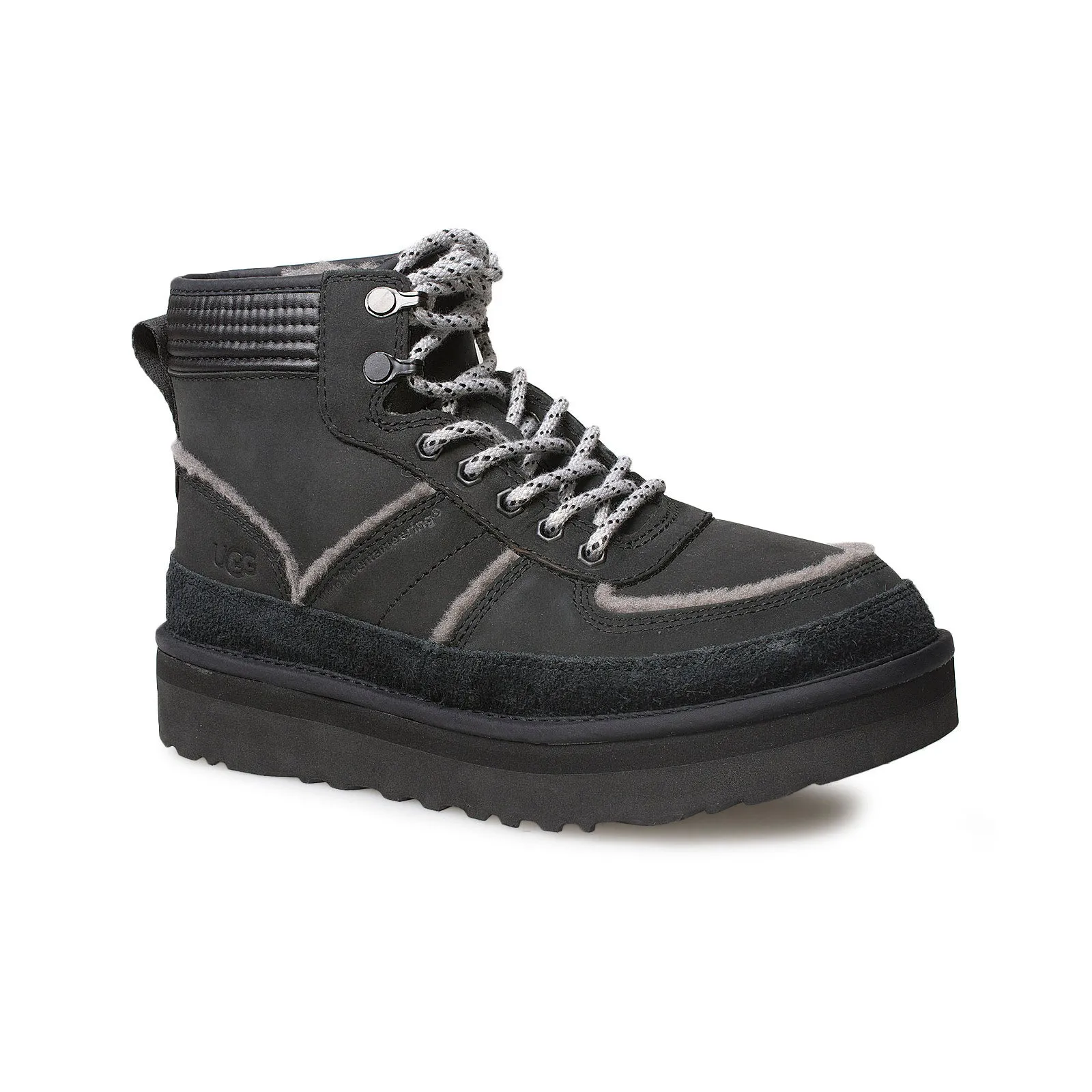 UGG   White Mountaineering Highland Sport Black Boots - Men's